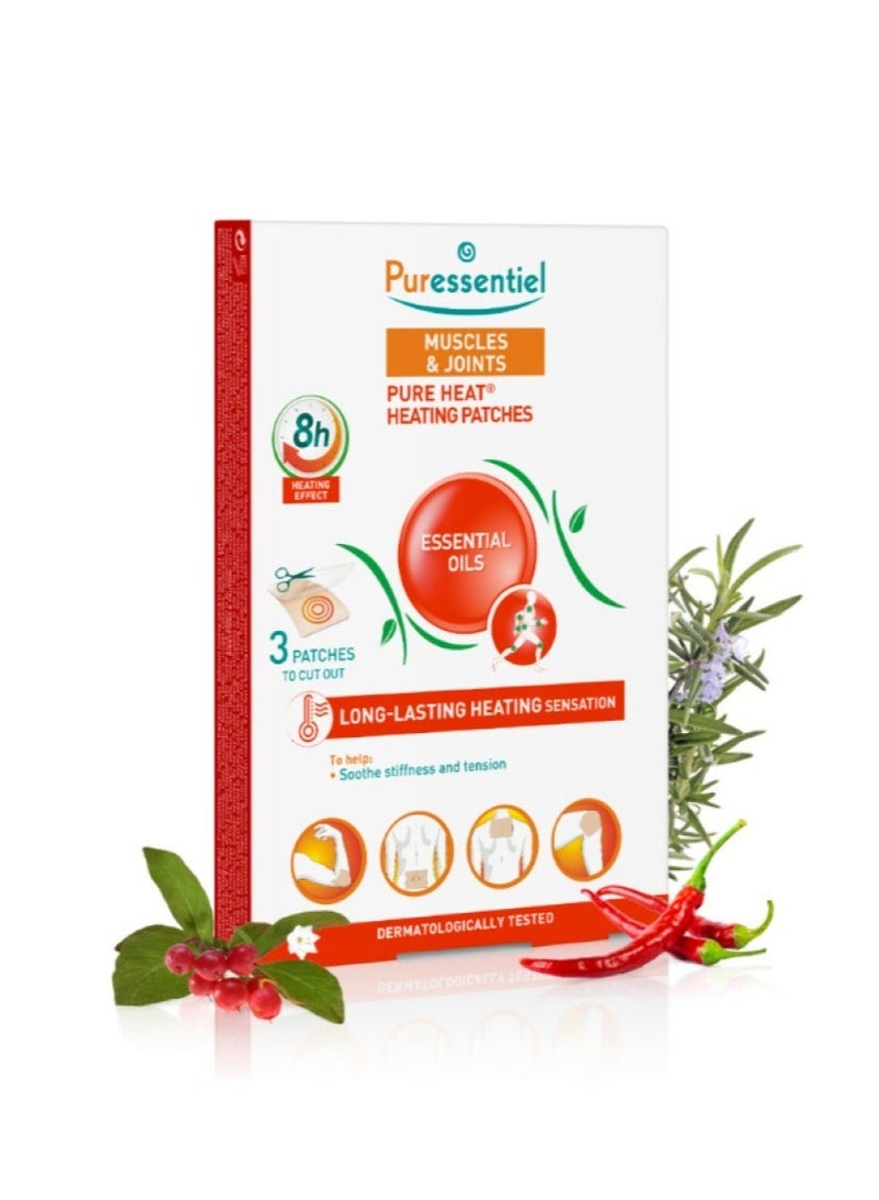 بيورإسنتيل رقع تسخين نقية للعضلات والمفاصل مع 14 زيتًا أساسيًا و3 رقع - Image 2